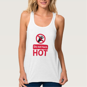 Do not touch red sign singlet