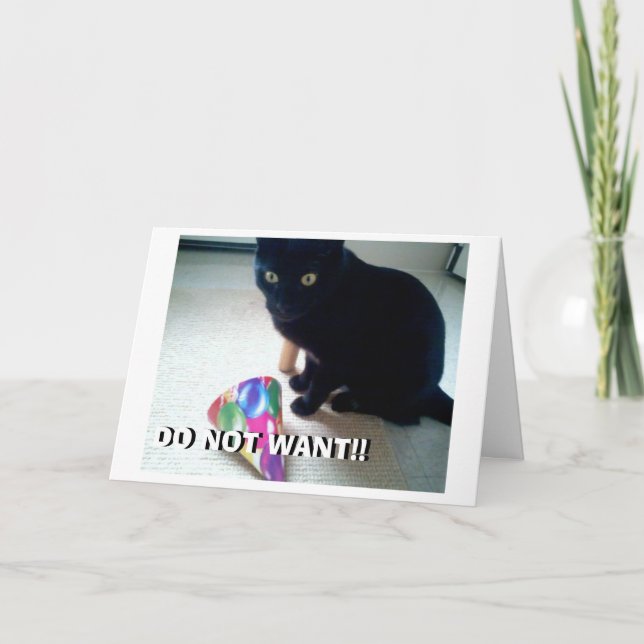 DO NOT WANT!! CARD (Front)