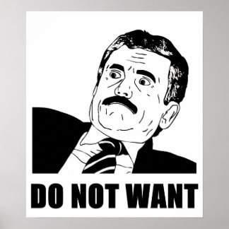 Do Not Want Massimo Does Not Want Poster