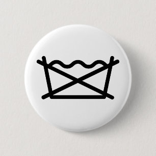 DO NOT WASH! 6 CM ROUND BADGE