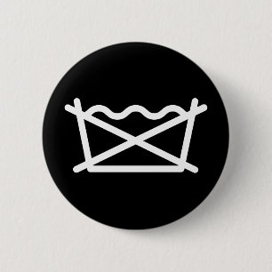 DO NOT WASH! 6 CM ROUND BADGE