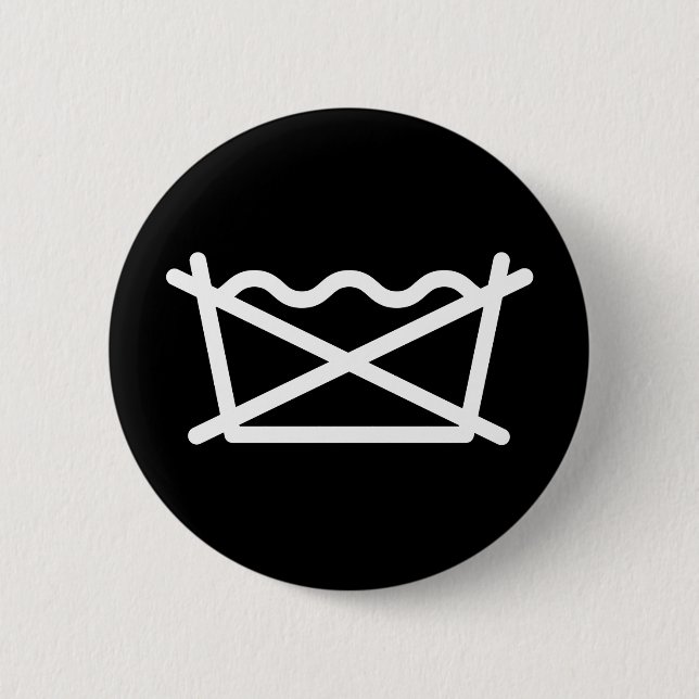 DO NOT WASH! 6 CM ROUND BADGE (Front)