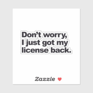 Do Not Worry About My Work License