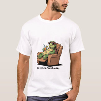 Do Nothing Regret Nothing Lazy Men's Basic T-Shirt