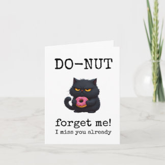 Do-Nut Forget Me, Goodbye, Leaving, Funny Farewell Card