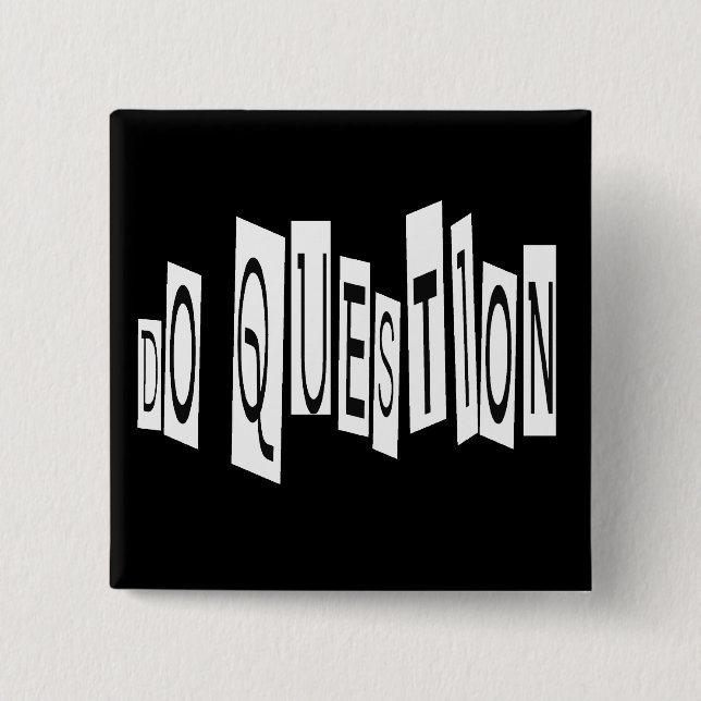 Do Question Square Button (Front)