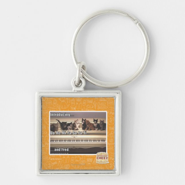 Do, Re, Mi, Fa, So, La, Ti, Fred Key Ring (Front)