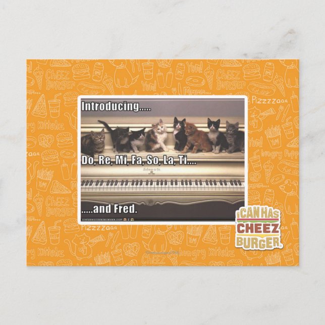 Do, Re, Mi, Fa, So, La, Ti, Fred Postcard (Front)