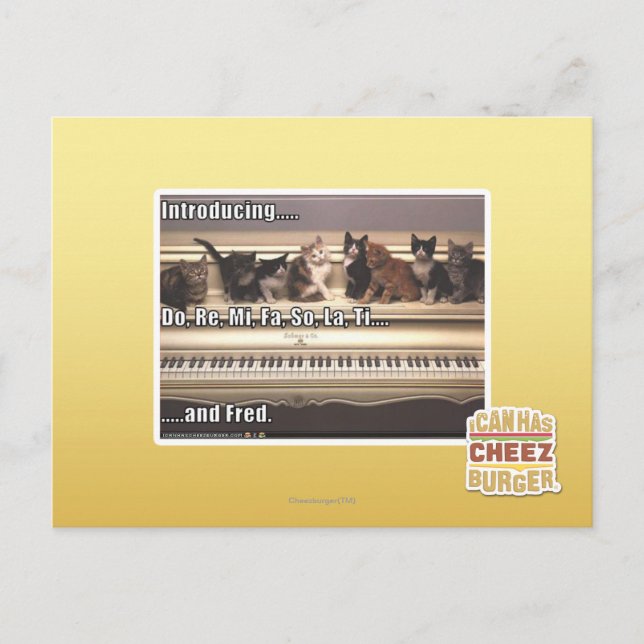 Do, Re, Mi, Fa, So, La, Ti, Fred Postcard (Front)