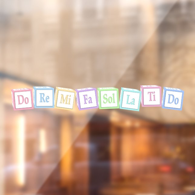 "Do Re Mi" Full Octave Musical Baby Blocks Kids (Sheet 2)