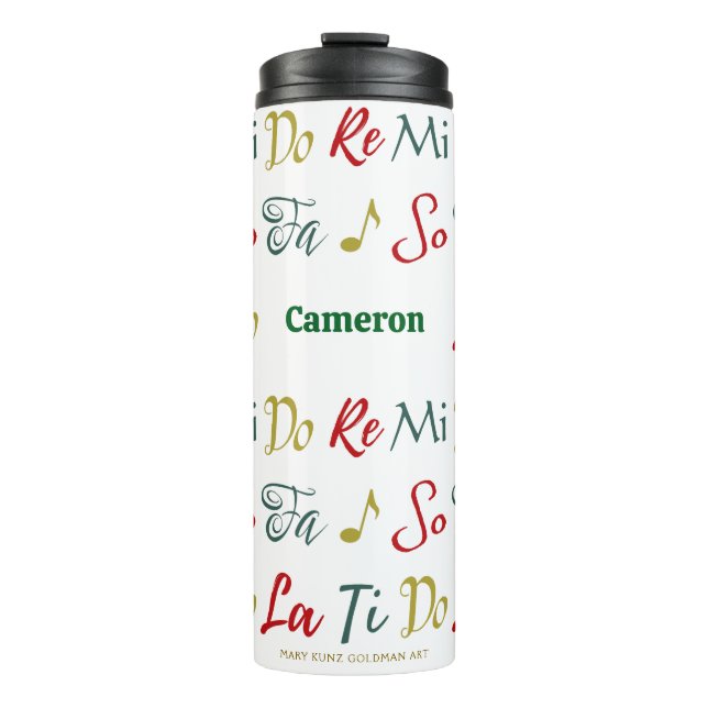 Do Re Mi  Nostalgic Personalised Musical Theatre Thermal Tumbler (Front)