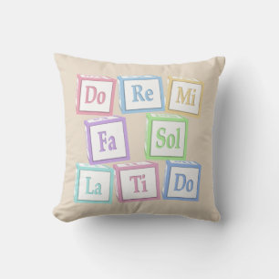 "Do Re Mi" Octave Solfeggio Musical Baby Blocks Cushion