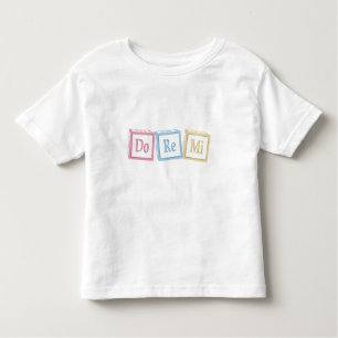 "Do Re Mi" Solfeggio Baby Blocks Musical Toddler T-Shirt