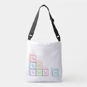 "Do Re Mi" Stacked Musical Baby Blocks Crossbody Bag