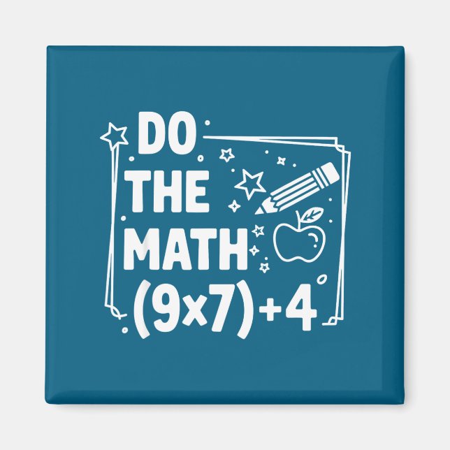Do Shirt Math 67 Meme Pemdas Elementary Magnet (Front)