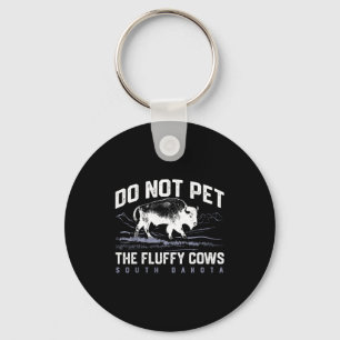 Do Shirt Not Pet Fluffy Cows National Key Ring