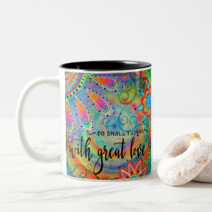 Do Small Things Two-Tone Coffee Mug
