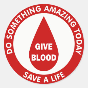 Do Something Amazing Today Save A Life Classic Round Sticker