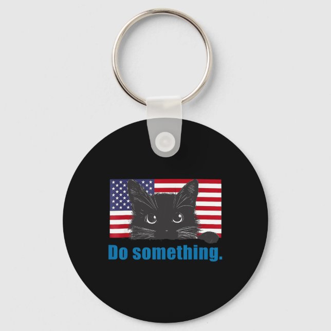 Do Something Michelle Obama  Key Ring (Front)
