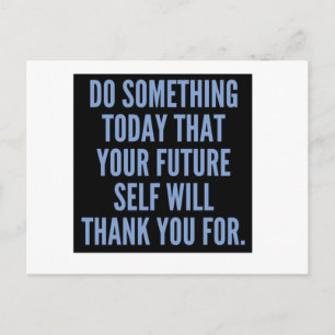 Do something today postcard
