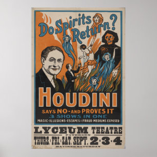 Do Spirits Return? Houdini Says No And Proves It Poster