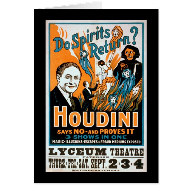 Do Spirits Return? Houdini Says NO - Proves It (Front)