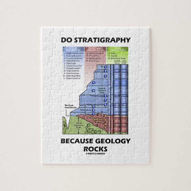 Do Stratigraphy Because Geology Rocks Grand Canyon Jigsaw Puzzle (Vertical)