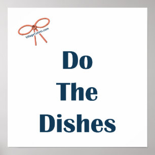 Do The Dishes Reminders Poster