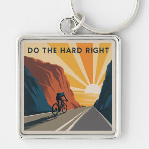Do The Hard Right Key Ring