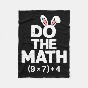 Do the math 67 easter six seven 6-7 eggs meme fleece blanket