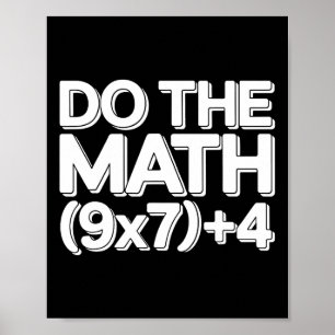 Do The Math 67 Funny Six Seven Meme  Poster