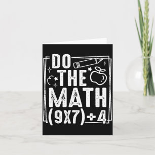 Do The Math 67 Meme 6 7 Funny Six Seven Women  Card