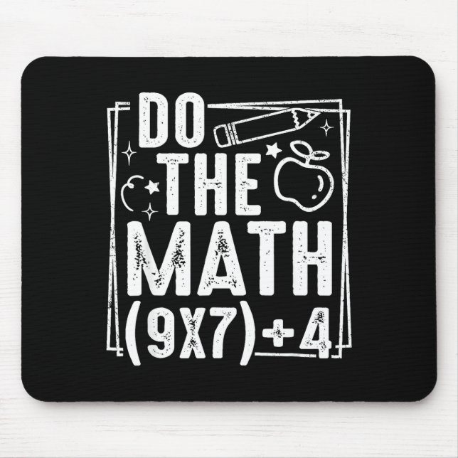 Do The Math 67 Meme 6 7 Funny Six Seven Women  Mouse Pad (Front)