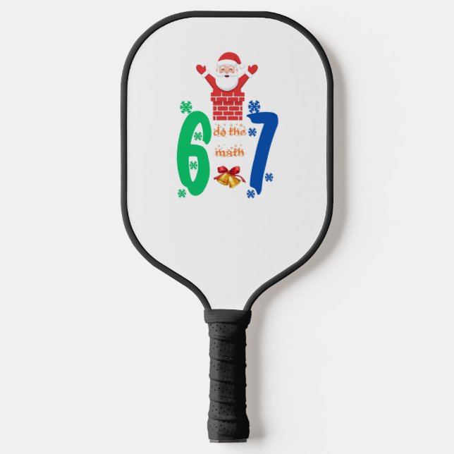 Do The Math 67 Meme Christmas Pickleball Paddle (Front)