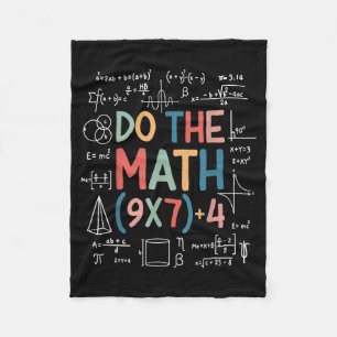 Do The Math 67 Meme Funny Six Seven Math Teacher M Fleece Blanket