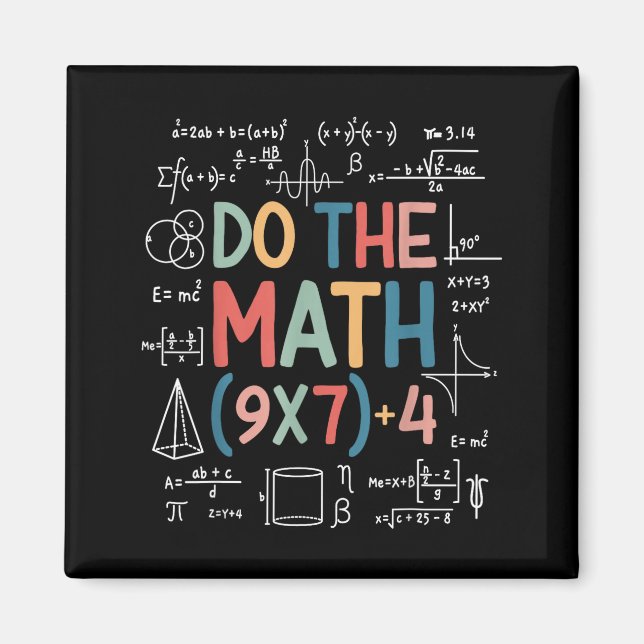 Do The Math 67 Meme Funny Six Seven Math Teacher M Magnet (Front)