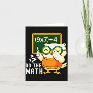 Do The Math 67 Meme Funny Six Seven Teacher Studen Card