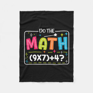 Do The Math 67 Meme Match Teacher Funny  Fleece Blanket