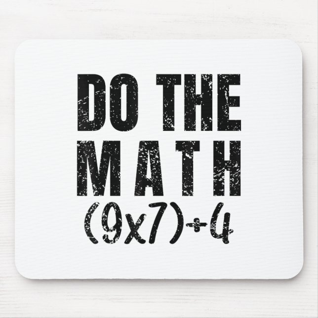 Do The Math Equation Thanksgiving Teacher 67 Six S Mouse Pad (Front)