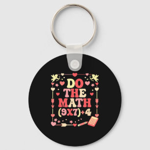 Do The Math Equation Valentine's Day Math Teacher  Key Ring