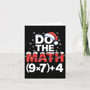 Do The Math Meme 6 7 Funny Christmas Holiday Humor Card