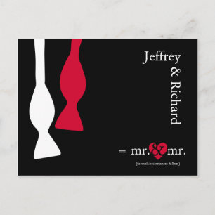 Do the Math Mr & Mr Postcard