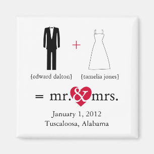 Do the Math Save the Date Magnet