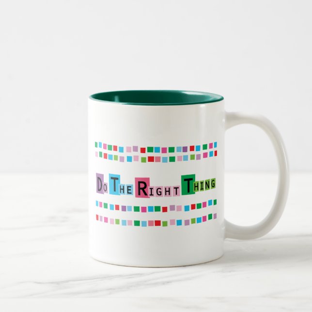 Do The Right Thing Two-Tone Coffee Mug (Right)