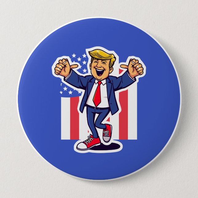 Do the Trump 10 Cm Round Badge (Front)