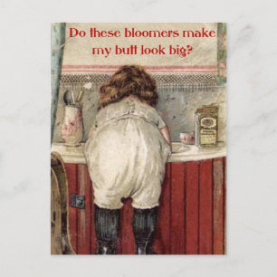 Do These Bloomers Make My Butt Look Big? Postcard