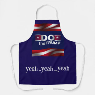 DO theTRUMP  All-Over Patriotic Print Apron