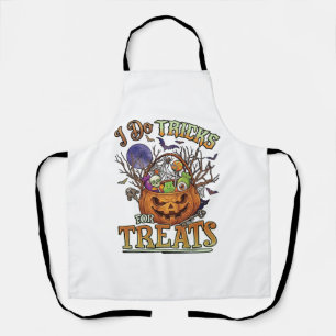 Do Tricks Treats Halloween Pumpkin Basket Candy Sk Apron