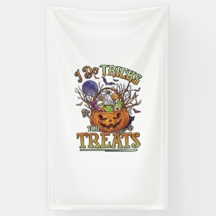 Do Tricks Treats Halloween Pumpkin Basket Candy Sk Banner