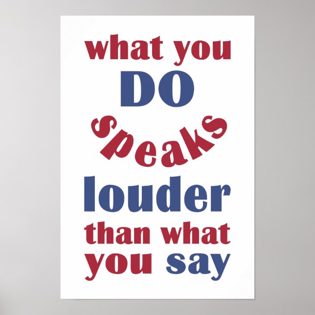 Do vs. Say custom poster (Front)